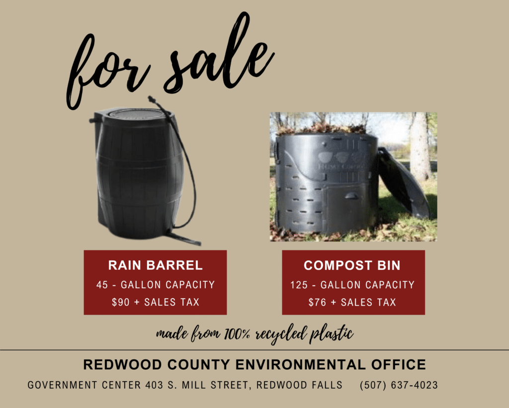 Rain Barrel and Compost Bins for Sale